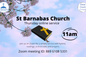 Details of the St Barnabas Online Thursday Service